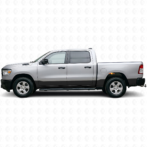 Rechte Rocker Panel Stripe Vinyl Decal Kit voor Dodge Ram 1500
