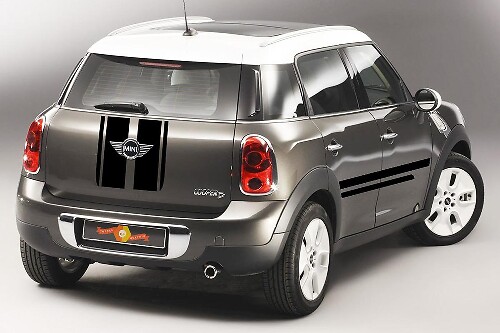 Mini Cooper S Countryman All4 R60 Viper Stripe sticker en grafische sticker
