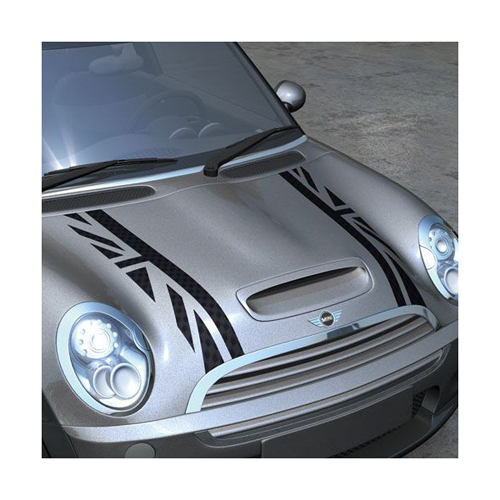 UK vlag dubbele strepen motorkap vinyl decal sticker voor MINI Cooper