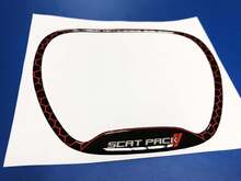 Stuurwielbekleding Scat Pack Rood embleem met koepelvormige sticker Sticker Challenger Charger Scatpack
 2