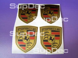 Porsche GOLD 4-stickers