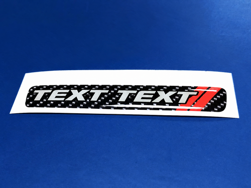 Scat Pack Style TEXT TEXT Red Carbon Fiber Domed Strip — Vinylsticker (stuurwiel) voor Dodge Challenger