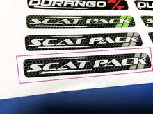 Stuurwiel Scat Pack Grijs embleem koepelvormige sticker sticker Challenger Charger Scatpack
 2
