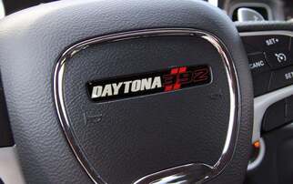 Stuurwiel Daytona 392 embleem koepelvormige sticker Challenger Charger
