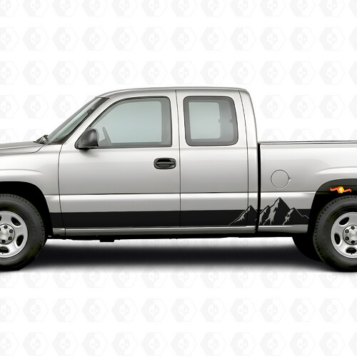 Alpine Ridge Deur- & Sierlijst Vinyl Strepen voor Chevrolet Silverado 1500 GMT800 1999-2007
