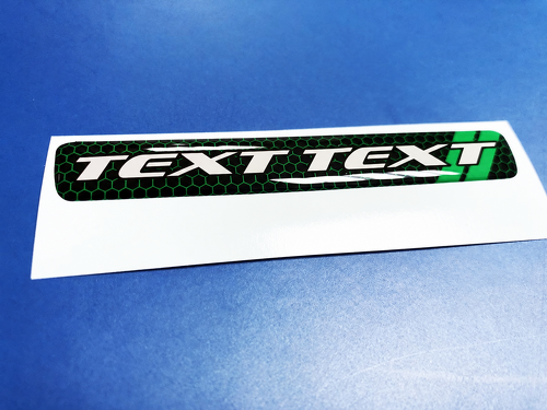 Scat Pack Style TEXT TEXT Green Honeycomb Domed Strip — Vinylsticker (stuurwiel) voor Dodge Challenger