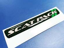 Stuurwiel Scat Pack Groene honingraatstrepen embleem koepelvormige sticker sticker Challenger Charger Scatpack
 2