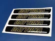 Eén stuurwiel Daytona geel embleem koepelvormige sticker sticker Challenger Charger
 2