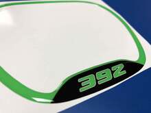 Stuurwielbekleding 392 Groen Lime embleem koepelvormige sticker sticker Challenger Charger Dodge
 2