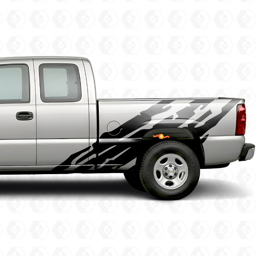 Getande Vinylstrepen voor de Zijwand van Chevrolet Silverado 1500 GMT800 1999-2007
