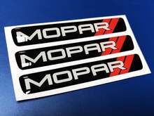 Eén stuurwielembleem koepelvormige stickersticker Challenger Charger Mopar Dodge
 2