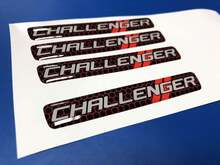 Eén stuurwiel embleem koepelvormige sticker sticker Challenger Dodge
 2