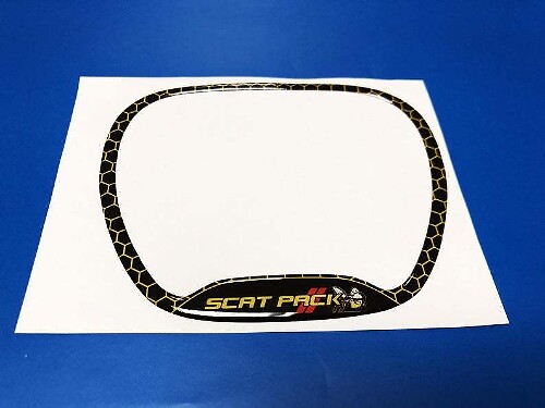 Scat Pack Stijl Stuurwiel Afwerkingsring Decal voor Dodge Challenger Charger