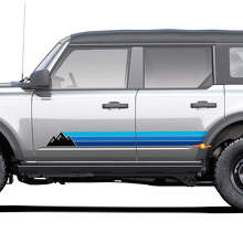 Retro vintage erfgoedgolf rocker paneel stick Side streep sticker fit Toyota 4Runner 2
 2