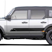 Retro stijl bergen zijstrepen vinyl sticker voor Toyota 4Runner_3