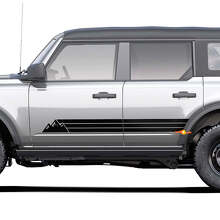 Retro vintage erfgoedgolf rocker paneel stick Side streep sticker fit Toyota 4Runner 2
 3