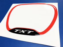 TXT Red Steering Wheel Trim Ring Universeel Vinylsticker voor Dodge Charger_2