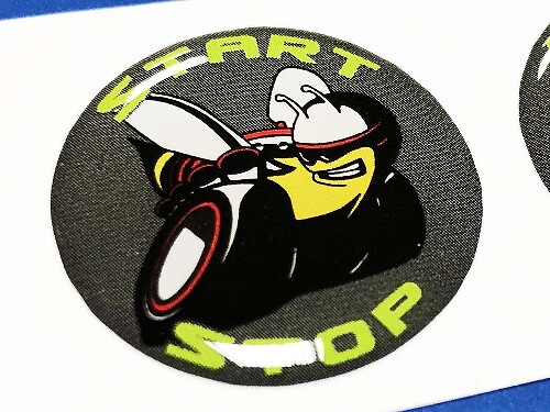 Start Stop Logo Vinyl Stickers Decals voor Dodge Challenger Charger