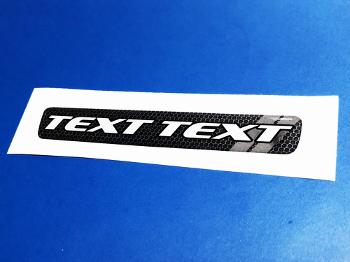 Scat Pack Style TEXT TEXT Grey Grille Texture Domed Strip — Vinylsticker (stuurwiel) voor Dodge Challenger