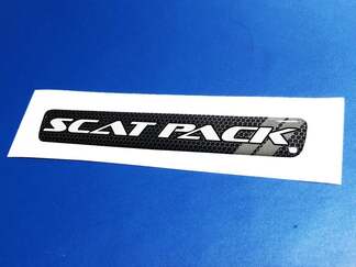 Stuurwiel Scat Pack Grille textuur embleem koepelvormige sticker Challenger Charger Dodge Scatpack
