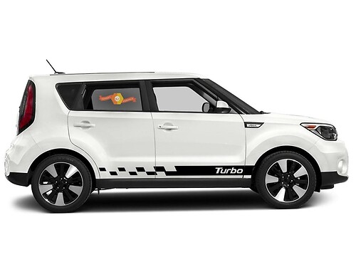 Turbo Side Lower Rocker Panel Stripes grafische sticker sticker voor Kia Soul 4
