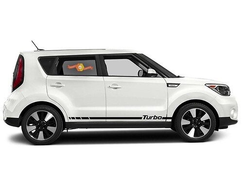 Turbo Side Lower Rocker Panel Stripes grafische sticker sticker voor Kia Soul 3
