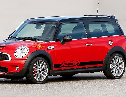 R56 Lettering Zijstripes Vinyl Decal Kit voor Mini Cooper R56 2006-2013