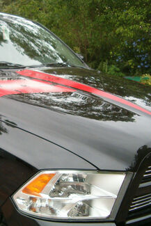 Dodge ram 2009 -2019 motorkap verhoogd sticker / motorkap speren streep strepen
