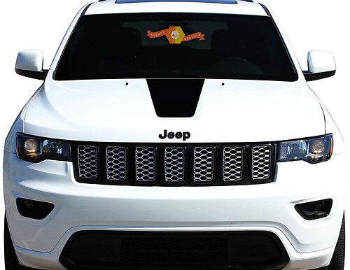 Blackout-stijl motorkap vinyl sticker voor Jeep Grand Cherokee