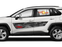 Paar NIEUWE TRD-stijl RAV4 2019 2020 Toyota-sticker Camo Mountains
 2