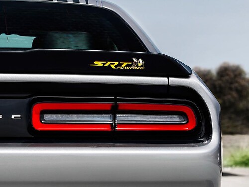 SRT Aangedreven Koepelbadge Sticker voor Dodge Challenger & Charger