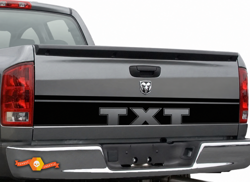 TXT Lower Tailgate Outline Band Achterklep Vinylsticker voor Dodge Ram 1500