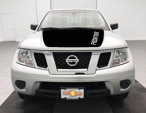 Blackout Motorkap Wrap Vinyl Decal voor Nissan Frontier 2005-2018