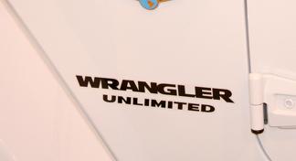 2 Wrangler Unlimited CJ TJ YJ JK XJ alle kleuren sticker sticker
