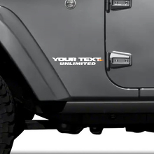 Aangepaste tekststicker voor Jeep Wrangler Unlimited CJ TJ YK JK XJ 3