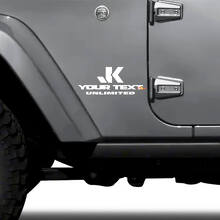 Aangepaste JK Unlimited Side Vinyl Decal Set voor Jeep Wrangler_2