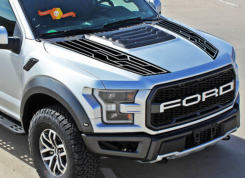 Ford F150 Raptor 2017-2018 motorkap graphics pakket sticker sticker
