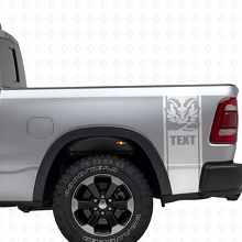 Custom Hemi Stijl Zijstrook Vinyl Decal Set voor Dodge Ram 1500 2500_5