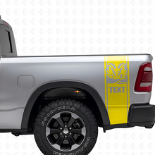 Custom Hemi Stijl Zijstrook Vinyl Decal Set voor Dodge Ram 1500 2500_6