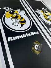 Rumble Bee Stijl Bedside Stripe Vinyl Sticker voor Dodge Ram_2