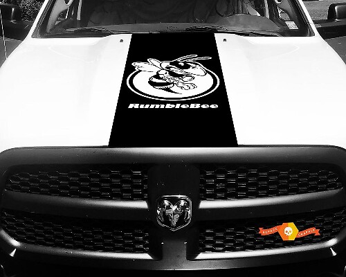 Dodge Ram 1500 Vinyl Sticker HOOD Rumble Bee Stripe Stickers #45
