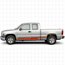 Schuin geplaatste Racedeuren & Rocker Panel Vinyl Strepen voor Chevrolet Silverado 1500 GMT800 1999-2007_4