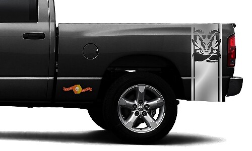 DODGE RAM 1500 VINYL DECAL bed zijstreep race CHROME sticker Ram Rumble Bee Hemi #97
