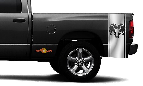 DODGE RAM 1500 VINYL DECAL bed zijstreep race CHROME sticker Ram Hemi #99
