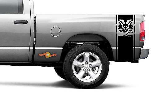 DODGE RAM 1500 2500 VINYL DECAL Stripe Plain Head Turbo Decal Sticker #106
