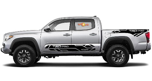 TRD Pro 4x4 Techno Stijl Zij Vinyl Decal Kit voor Toyota Tacoma 2016-2020