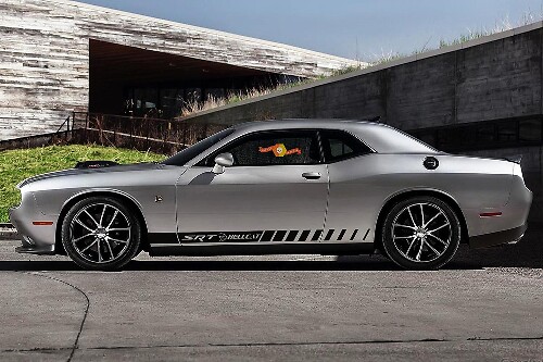 2X Zij Vinyl Decals graphics rally sticker 2 voor Dodge Challenger