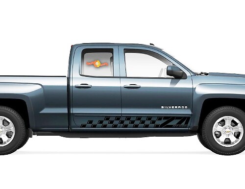 2X Chevrolet Silverado Z71 zijvinylstickers grafische rallystickerkit
