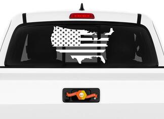 Amerikaanse vlag VS VS Verenigde Staten Amerika Decal Sticker Truck Car Window
