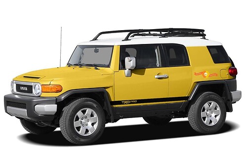 TRD Pro Blackout Line Side Vinyl Decal Sticker voor Toyota FJ Cruiser